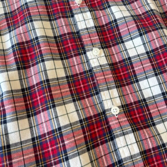 Boys Janie & Jack Tartan Flannel Shirt, Size 7 - Picture 5 of 7